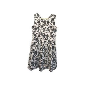 Chadwick's Vintage Floral Sleeveless Dress Size 12 Petite